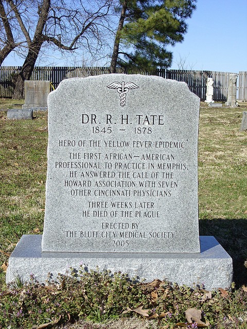 Dr. R.H. Tate's Grave at Elmwood