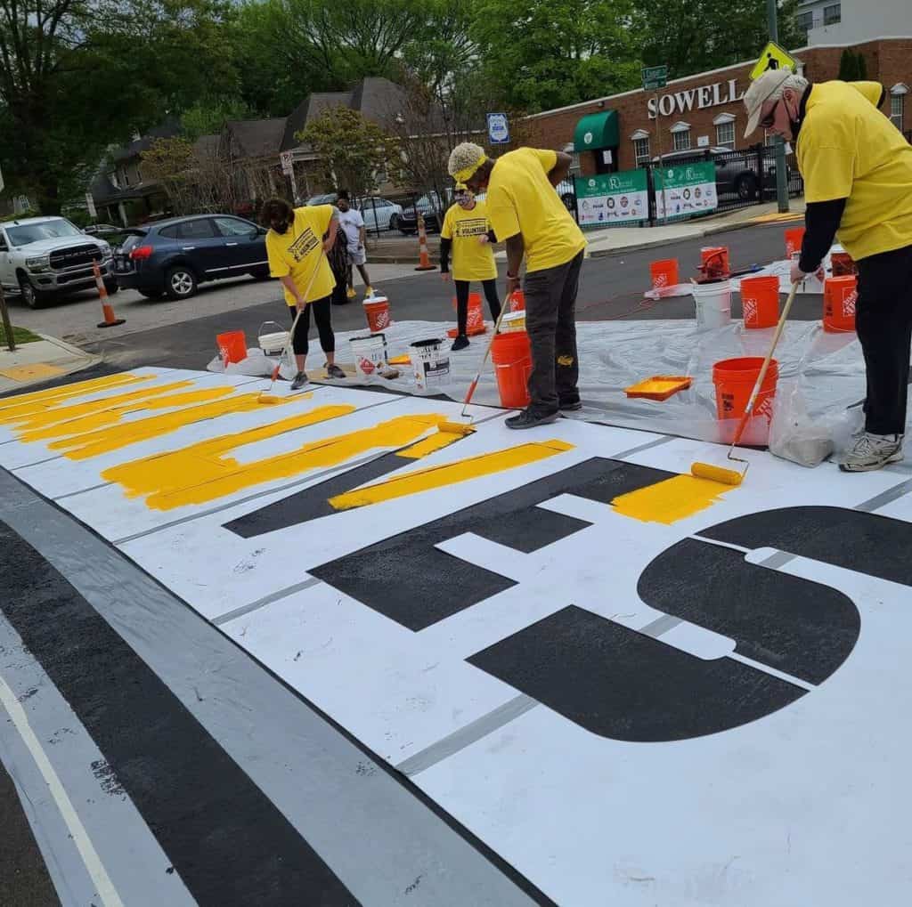 The Black Lives Matter crosswalk in Memphis is the first of its kind in Tennessee.