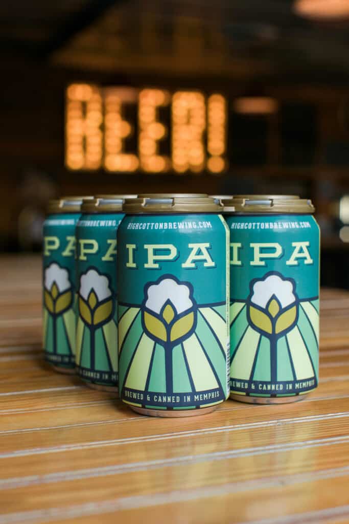 DCA designed these High Cotton Brewing Co. cans.