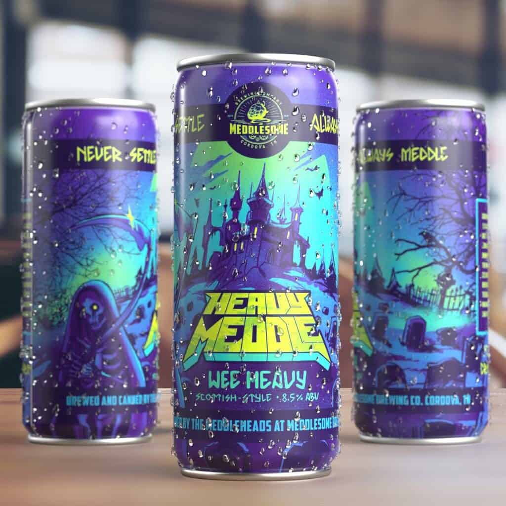 Meddlesome's Heavy Meddle can was designed by Memphis illustrator Elliot Boyette.