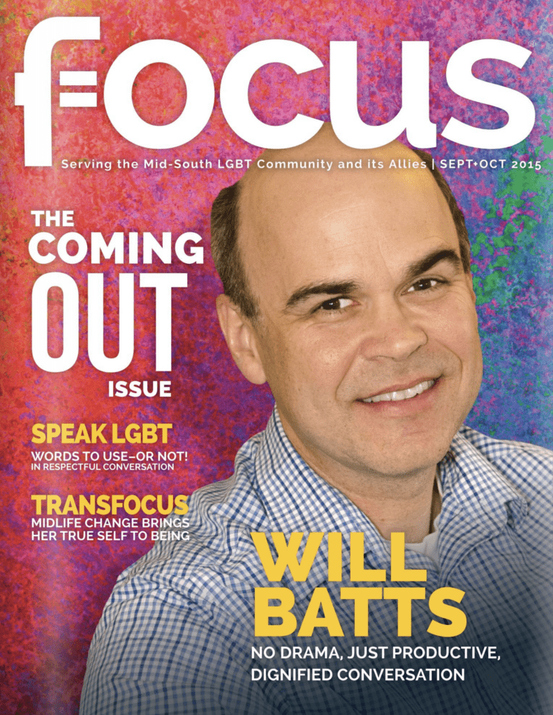 Cover of the first issue of Focus Mid-South magazine.