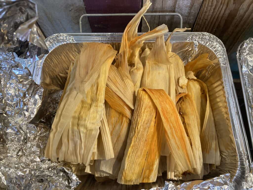 Tamales at the potluck