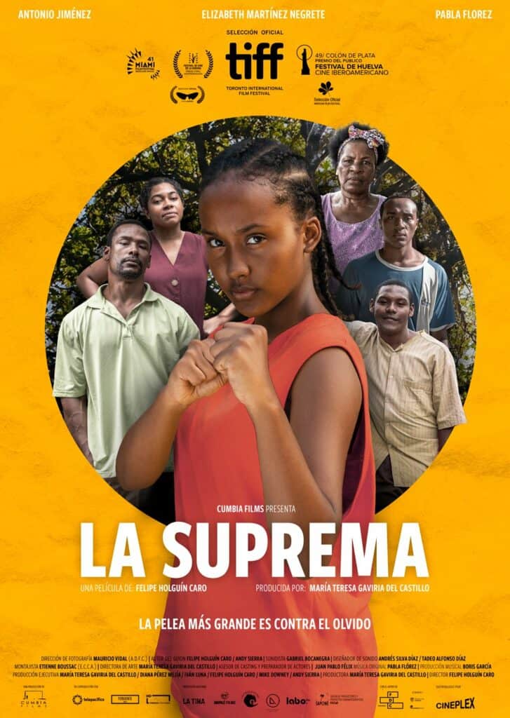 A poster for the film "La Suprema."